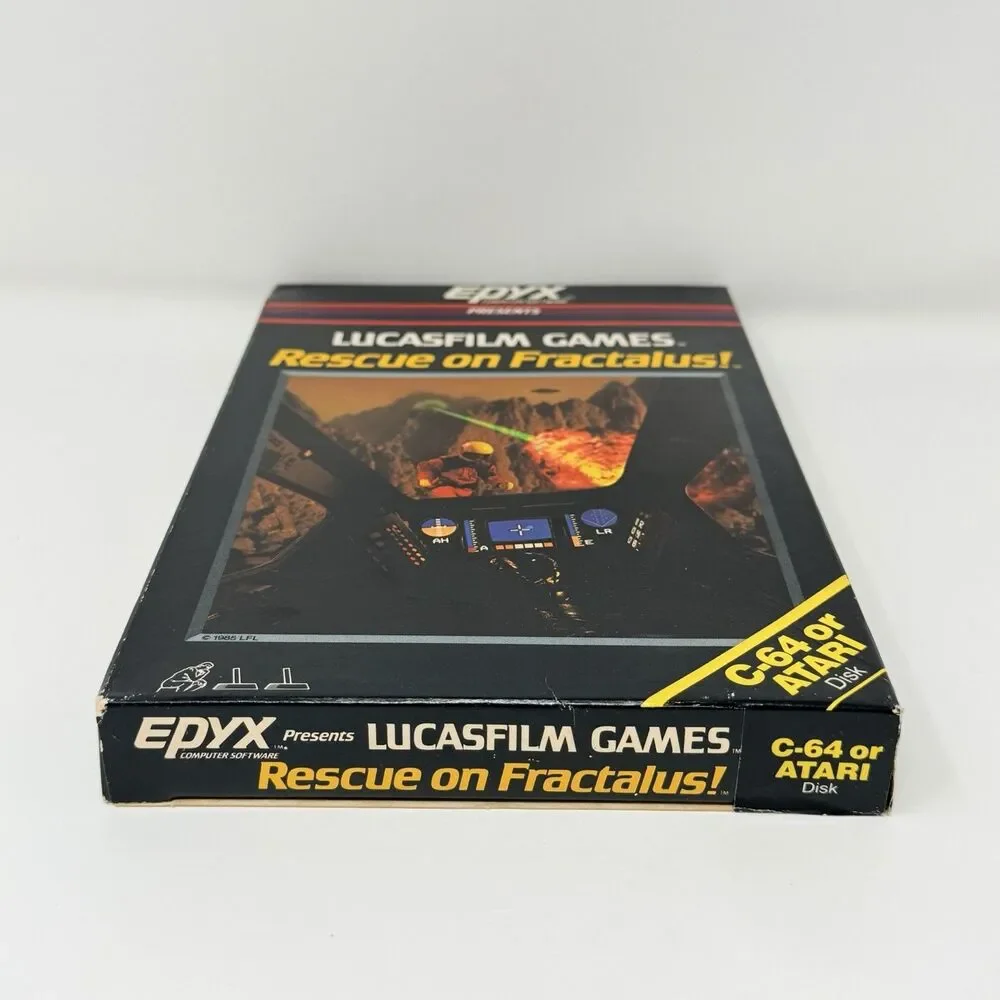 Lucasfilm Games Rescue on Fractalus Commodore 64 C64 Epyx Big Box Disk Manual